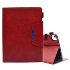 For iPad Pro 11 2022/2021/2020 / Air 10.9 2022 / 2020 Suede Cross Texture Magnetic Clasp Leather Tablet Case(Red) - 1