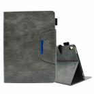 For iPad 10.2 2020&2019 / Air 10.5 Suede Cross Texture Magnetic Clasp Leather Tablet Case(Grey) - 1