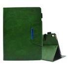 For iPad 10.2 2020&2019 / Air 10.5 Suede Cross Texture Magnetic Clasp Leather Tablet Case(Green) - 1