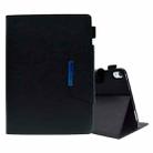 For iPad mini 6 Suede Cross Texture Magnetic Clasp Leather Tablet Case(Black) - 1