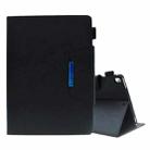 For iPad 9.7 2018&2017/Air 2/Air Suede Cross Texture Magnetic Clasp Leather Tablet Case(Black) - 1
