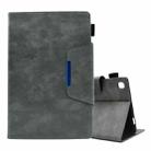 For Samsung Galaxy Tab A8 10.5 2021 Suede Cross Texture Magnetic Clasp Leather Tablet Case(Grey) - 1