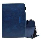 For Amazon Fire HD 10 / HD 10 Plus 2021 Suede Cross Texture Magnetic Clasp Leather Tablet Case(Blue) - 1