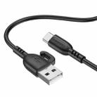 Borofone BX91 USB to Type-C Symbol 3A Charging Data Cable, Length:1m(Black) - 1