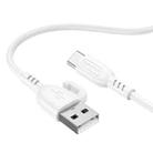 Borofone BX91 USB to Type-C Symbol 3A Charging Data Cable, Length:1m(White) - 1