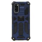 For Galaxy S20 Shockproof TPU + PC Magnetic Protective Case with Holder(Blue) - 1