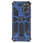 For Galaxy S20 Plus Shockproof TPU + PC Magnetic Protective Case with Holder(Blue) - 1