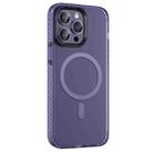 For iPhone 14 Pro Skin Feel Semi-transparent Frosted MagSafe Magnetic Phone Case(Purple) - 1