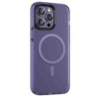 For iPhone 13 Pro Max Skin Feel Semi-transparent Frosted MagSafe Magnetic Phone Case(Purple) - 1