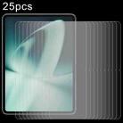 For OnePlus Pad 11.6 inch 25pcs 0.3mm 9H Explosion-proof Tempered Tablet Glass Film - 1