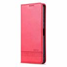 For Huawei nova Y61 AZNS Magnetic Calf Texture Flip Leather Phone Case(Red) - 2