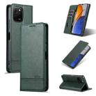 For Huawei nova Y61 AZNS Magnetic Calf Texture Flip Leather Phone Case(Dark Green) - 1