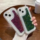 For iPhone 14 Chameleon Sequins Epoxy Phone Case(Red) - 3