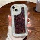 For iPhone 14 Plus Chameleon Sequins Epoxy Phone Case(Colorful) - 1