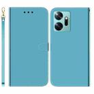 For Infinix Zero 20 / X6821 Imitated Mirror Surface Horizontal Flip Leather Phone Case(Blue) - 1