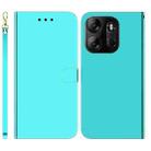For Tecno Spark Go 2023 / Pop 7 Pro Imitated Mirror Surface Horizontal Flip Leather Phone Case(Mint Green) - 1