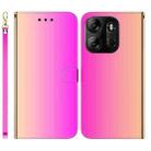 For Tecno Spark Go 2023 / Pop 7 Pro Imitated Mirror Surface Horizontal Flip Leather Phone Case(Gradient Color) - 1