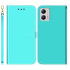 For Motorola Moto G13 / G23 / G53 Imitated Mirror Surface Horizontal Flip Leather Phone Case(Mint Green) - 1