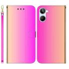 For Realme 10 4G Imitated Mirror Surface Horizontal Flip Leather Phone Case(Gradient Color) - 1