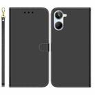 For Realme 10 4G Imitated Mirror Surface Horizontal Flip Leather Phone Case(Black) - 1
