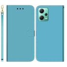 For Xiaomi Redmi Note 12 5G Imitated Mirror Surface Horizontal Flip Leather Phone Case(Blue) - 1