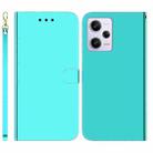 For Xiaomi Redmi Note 12 Pro 5G Imitated Mirror Surface Horizontal Flip Leather Phone Case(Mint Green) - 1