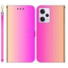 For Xiaomi Redmi Note 12 Pro 5G Imitated Mirror Surface Horizontal Flip Leather Phone Case(Gradient Color) - 1
