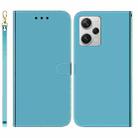 For Xiaomi Redmi Note 12 Pro+ Imitated Mirror Surface Horizontal Flip Leather Phone Case(Blue) - 1