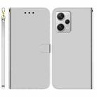 For Xiaomi Redmi Note 12 Pro+ Imitated Mirror Surface Horizontal Flip Leather Phone Case(Silver) - 1