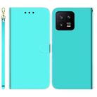 For Xiaomi 13 5G Imitated Mirror Surface Horizontal Flip Leather Phone Case(Mint Green) - 1