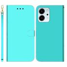 For Honor 80 SE Imitated Mirror Surface Horizontal Flip Leather Phone Case(Mint Green) - 1