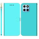 For Honor X8 5G Imitated Mirror Surface Horizontal Flip Leather Phone Case(Mint Green) - 1