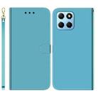 For Honor X8 5G Imitated Mirror Surface Horizontal Flip Leather Phone Case(Blue) - 1