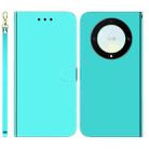 For Honor X9a Imitated Mirror Surface Horizontal Flip Leather Phone Case(Mint Green) - 1