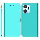 For Honor X7A Imitated Mirror Surface Horizontal Flip Leather Phone Case(Mint Green) - 1