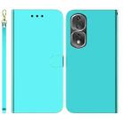 For Honor 80 Pro Imitated Mirror Surface Horizontal Flip Leather Phone Case(Mint Green) - 1