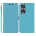 For Honor 80 Pro Imitated Mirror Surface Horizontal Flip Leather Phone Case(Blue) - 1