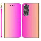 For Honor 80 Pro Imitated Mirror Surface Horizontal Flip Leather Phone Case(Gradient Color) - 1