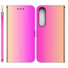 For Sony Xperia 1 IV 2023 Imitated Mirror Surface Horizontal Flip Leather Phone Case(Gradient Color) - 1