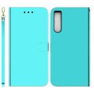 For Sony Xperia 10 IV 2023 Imitated Mirror Surface Horizontal Flip Leather Phone Case(Mint Green) - 1