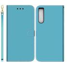 For Sony Xperia 10 IV 2023 Imitated Mirror Surface Horizontal Flip Leather Phone Case(Blue) - 1