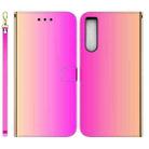 For Sony Xperia 10 IV 2023 Imitated Mirror Surface Horizontal Flip Leather Phone Case(Gradient Color) - 1