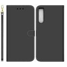 For Sony Xperia 10 IV 2023 Imitated Mirror Surface Horizontal Flip Leather Phone Case(Black) - 1