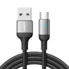 JOYROOM S-UM018A10 Extraordinary Series 2.4A USB-A to Micro USB Fast Charging Data Cable, Cable Length:1.2m(Black) - 1