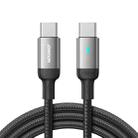 JOYROOM S-CC100A10 Extraordinary Series 100W USB-C / Type-C to USB-C / Type-C Fast Charging Data Cable, Cable Length:1.2m(Black) - 1