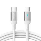 JOYROOM S-CC100A10 Extraordinary Series 100W USB-C / Type-C to USB-C / Type-C Fast Charging Data Cable, Cable Length:1.2m(White) - 1