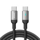 JOYROOM S-CC100A10 Extraordinary Series 100W USB-C / Type-C to USB-C / Type-C Fast Charging Data Cable, Cable Length:2m(Black) - 1