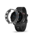 For Garmin Forerunner 245 TPU Translucent Watch Case(Black) - 1