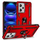 For Xiaomi Redmi Note 12 Pro+ Shockproof TPU + PC Phone Case with Holder(Red) - 1