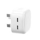 JOYROOM L-2P356 35W Dual USB-C / Type-C PD Fast Charger, UK Plug(White) - 1